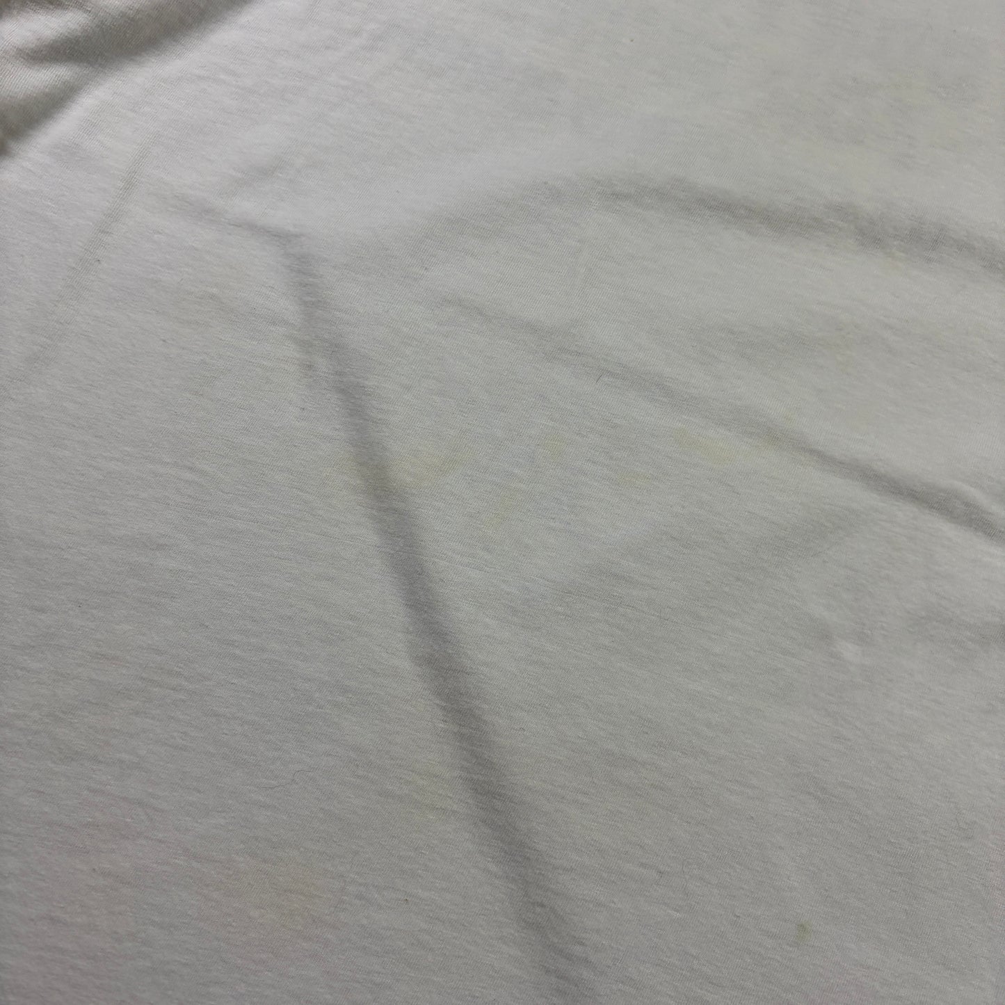 Vintage 90s White Funny Slogan Single Stitch Graphic T-Shirt - M