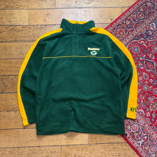 Vintage NFL Packers Green Fleece Embroidered Sweatshirt - XL
