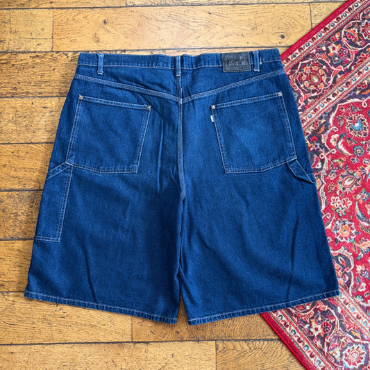 Vintage Levis Silver Tab Blue Cargo Y2K Hip Hop Baggy Jeans Shorts Jorts - 42