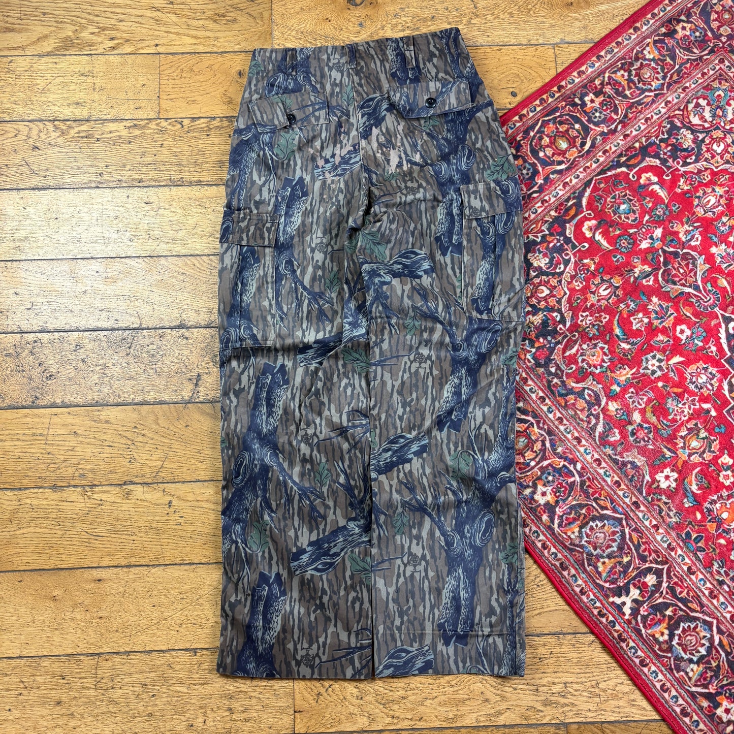 Vintage Real Tree Camo Green Hunting Workwear Trousers - 30