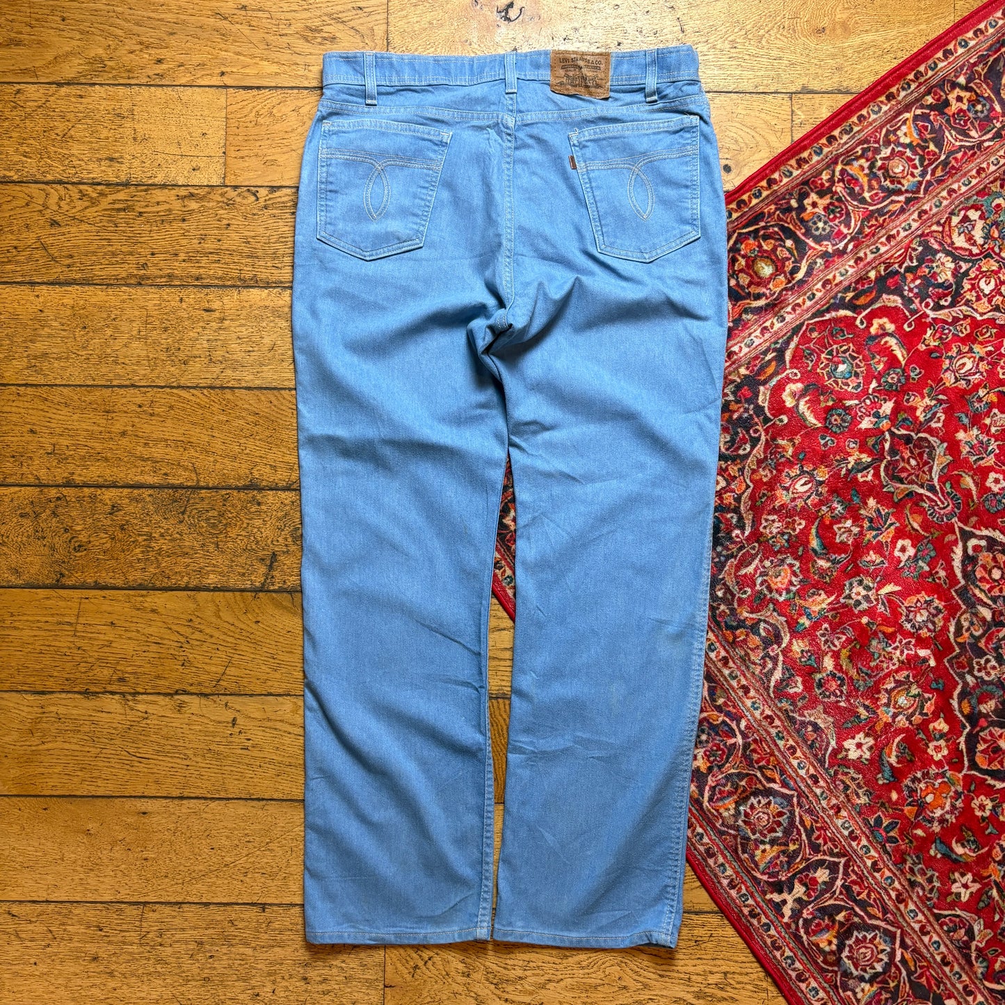 Vintage Levis 80s Straight Blue Denim Jeans - 40R