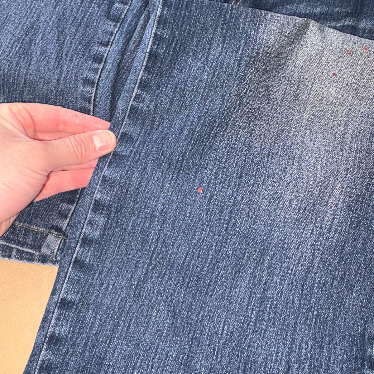 Embroidered Blue Japanese Denim Hip Hop Y2K Baggy Jeans - 32S