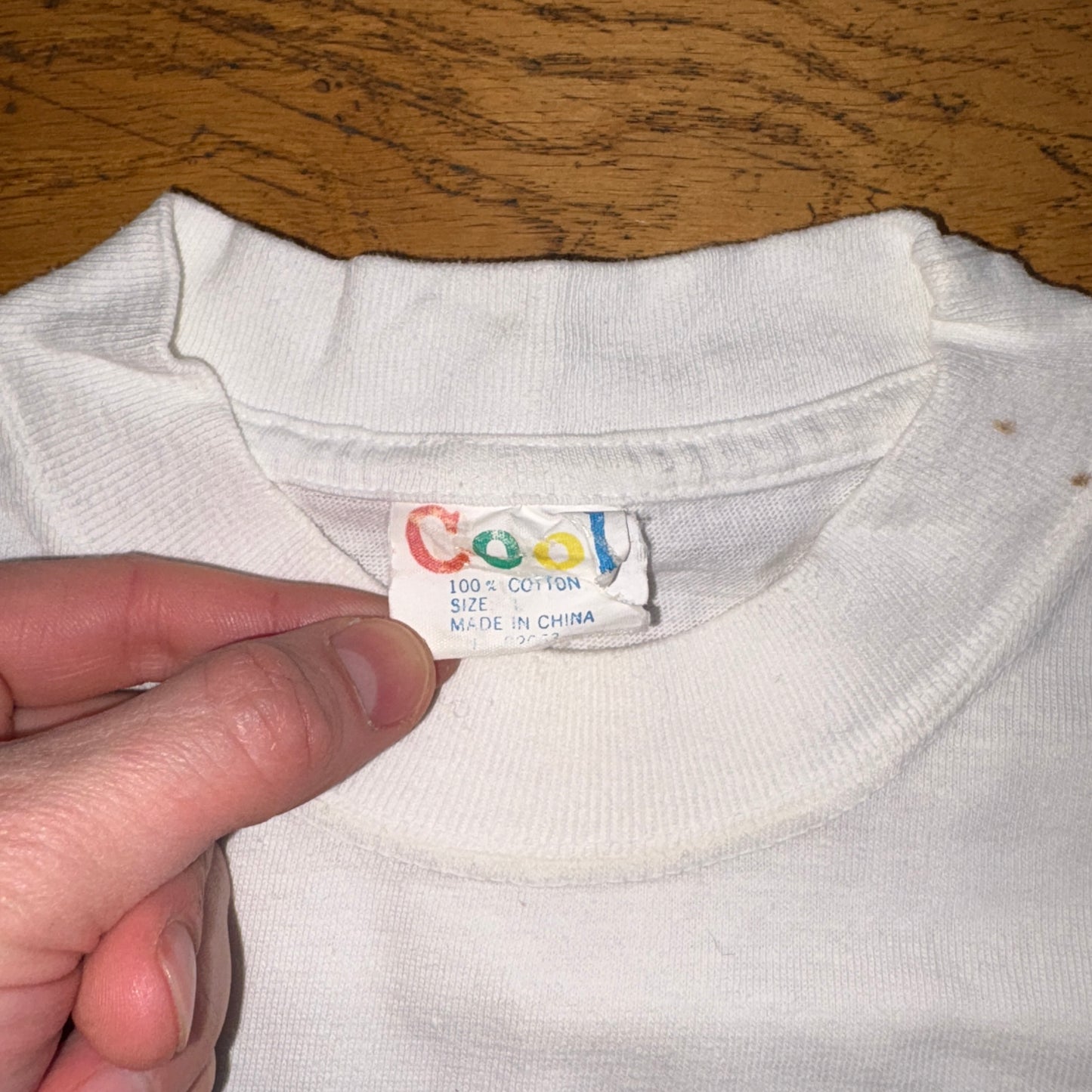 Vintage 90s Whats Up Baby White Single Stitch Graphic T-Shirt - S