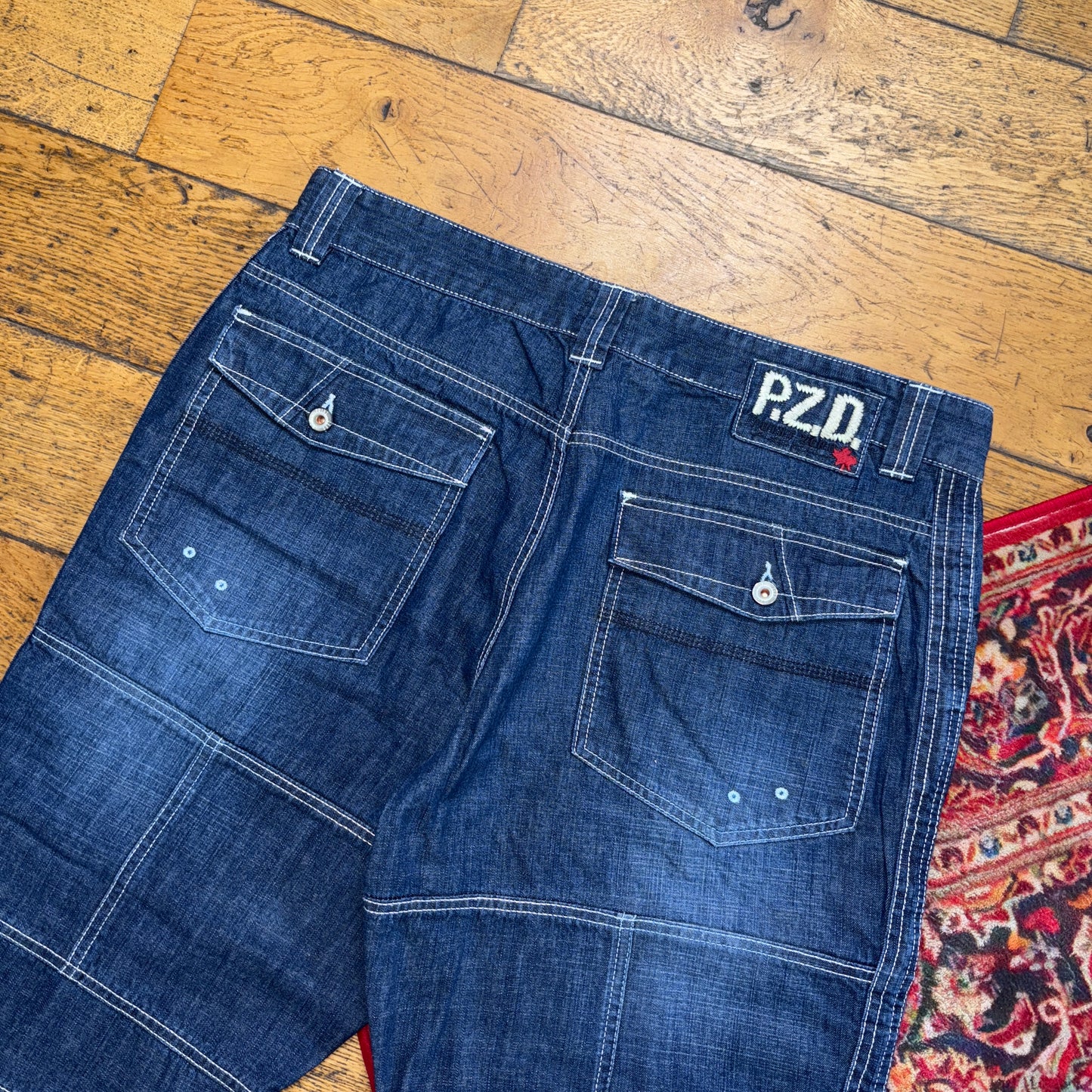 Vintage Blue Denim Shorts - 36