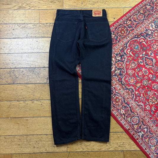 Vintage Levis 505 Straight Black Denim Jeans - 32