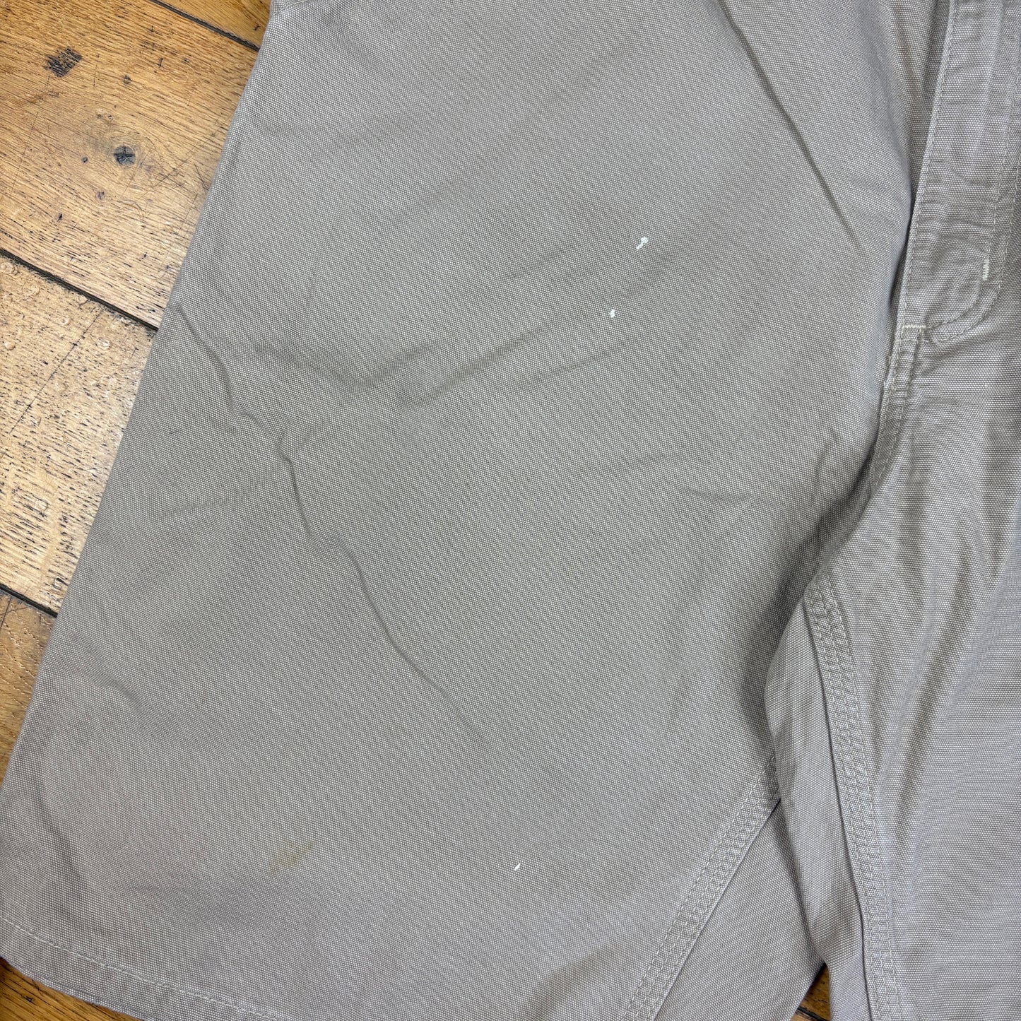 Vintage Carhartt Workwear Cream Baggy Carpenter Shorts - 38