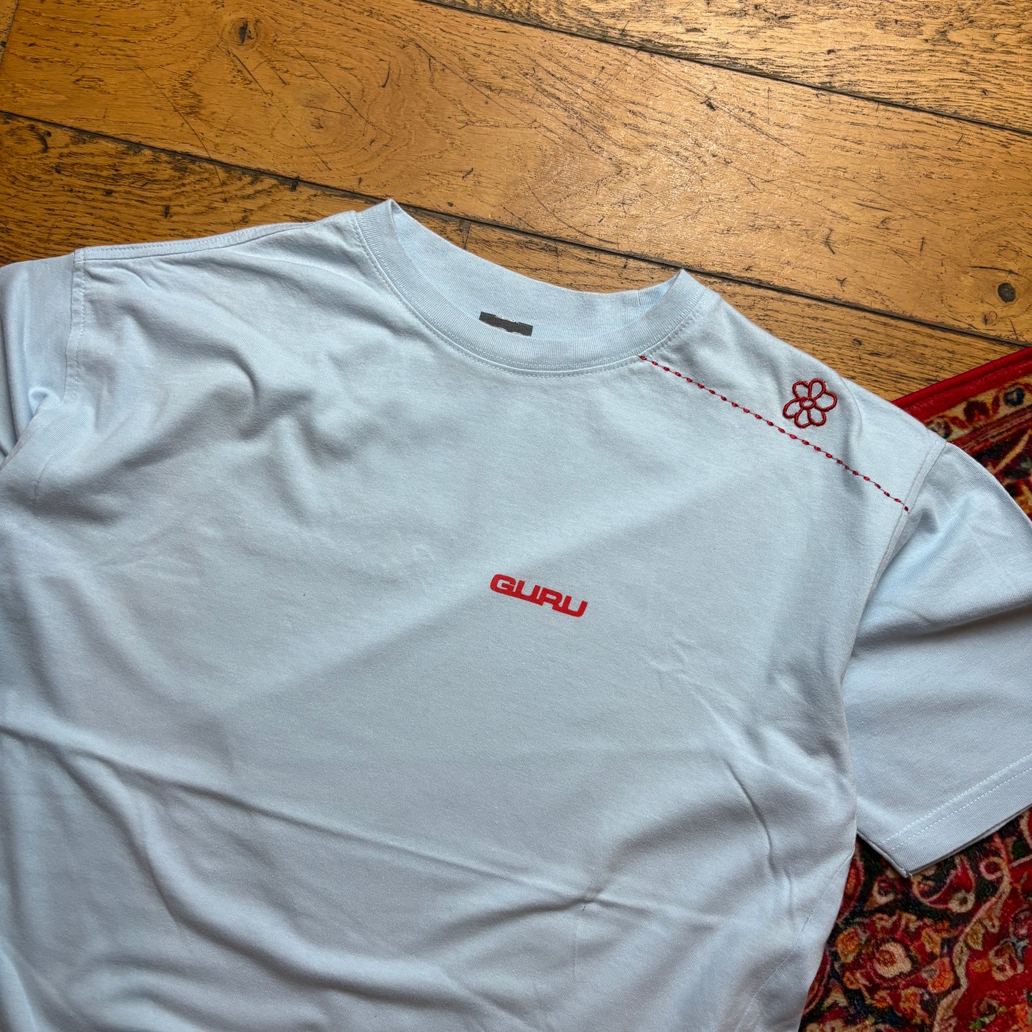 Vintage Guru Surfwear Blue Graphic T-Shirt - L
