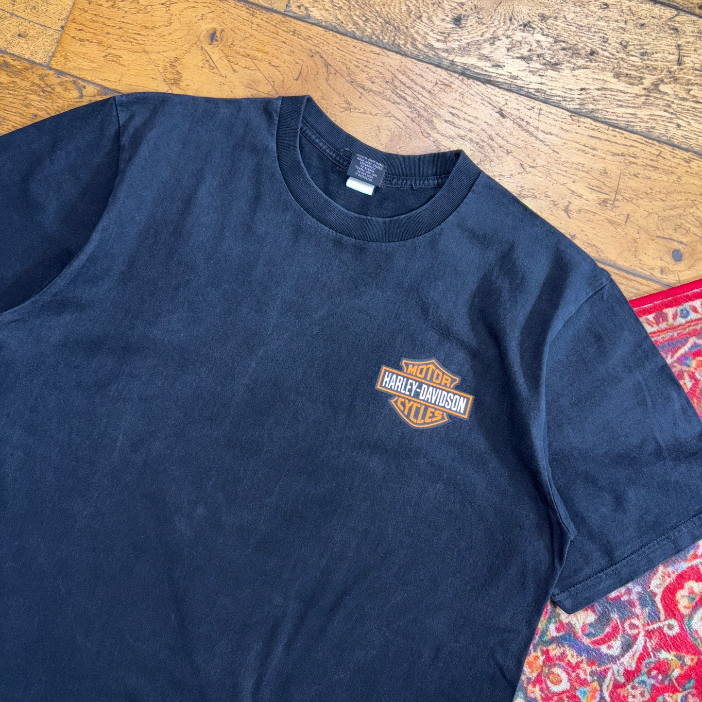 Vintage Black Harley Davidson Graphic T-Shirt - M