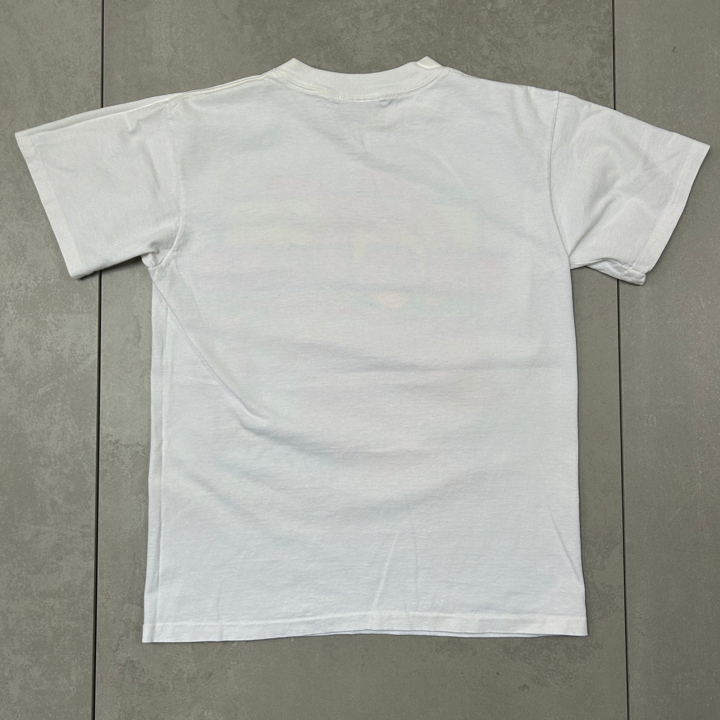 Vintage 1993 Single Stitch Car Nascar Graphic White T-Shirt - S