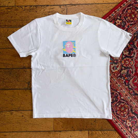 Vintage Bape Bathing Ape White Womens Graphic T-Shirt - S