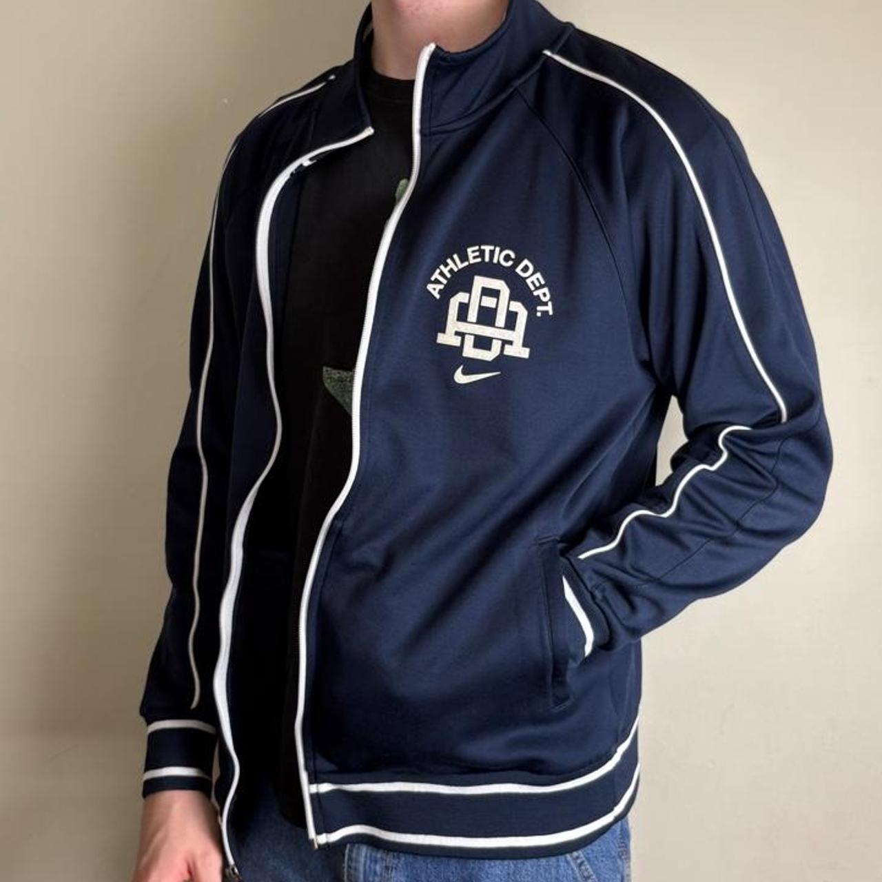 Vintage Nike y2k Swoosh Navy Track Jacket - L