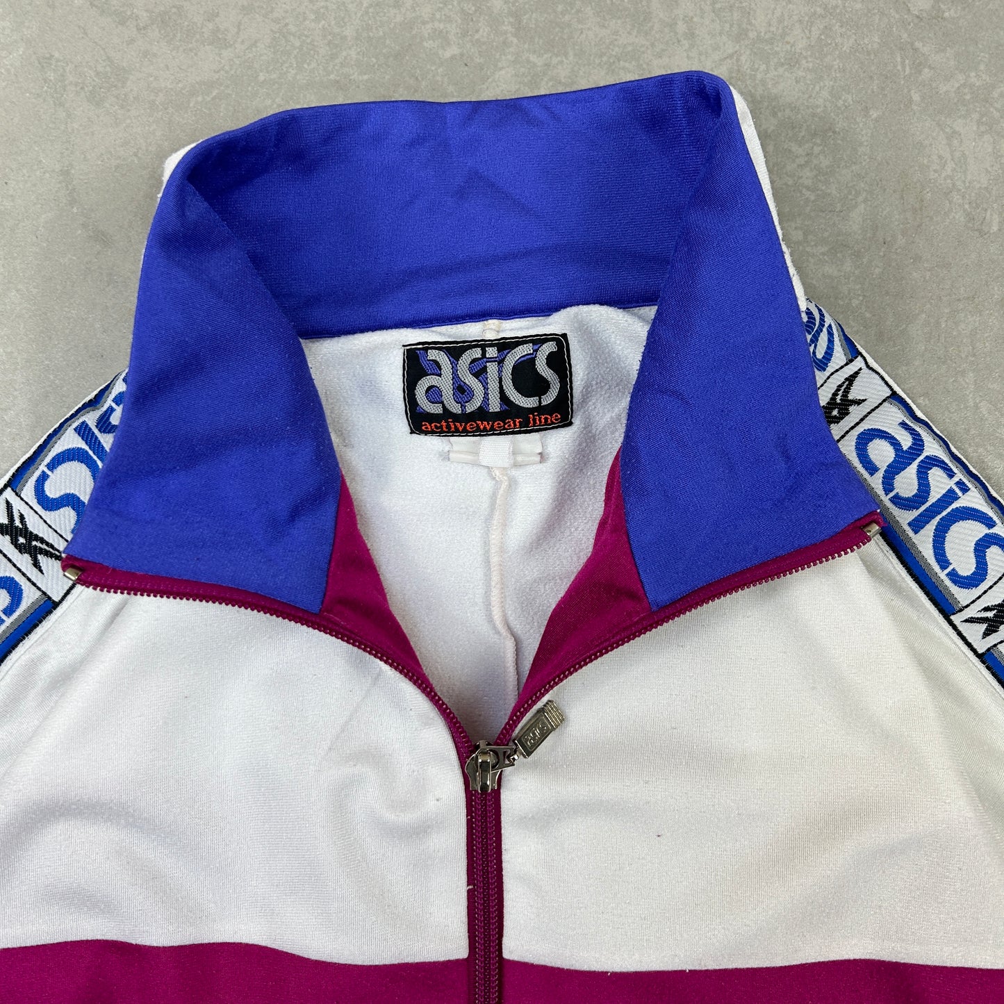 Vintage ASICS Pink Tracksuit Track Shell Windbreaker Jacket - S