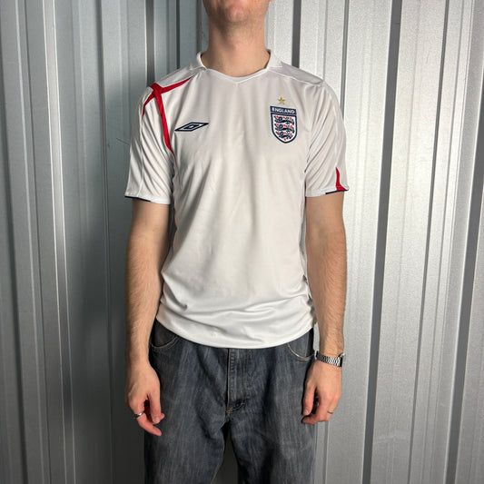Umbro England White 2006 World Cup Football Shirt - M