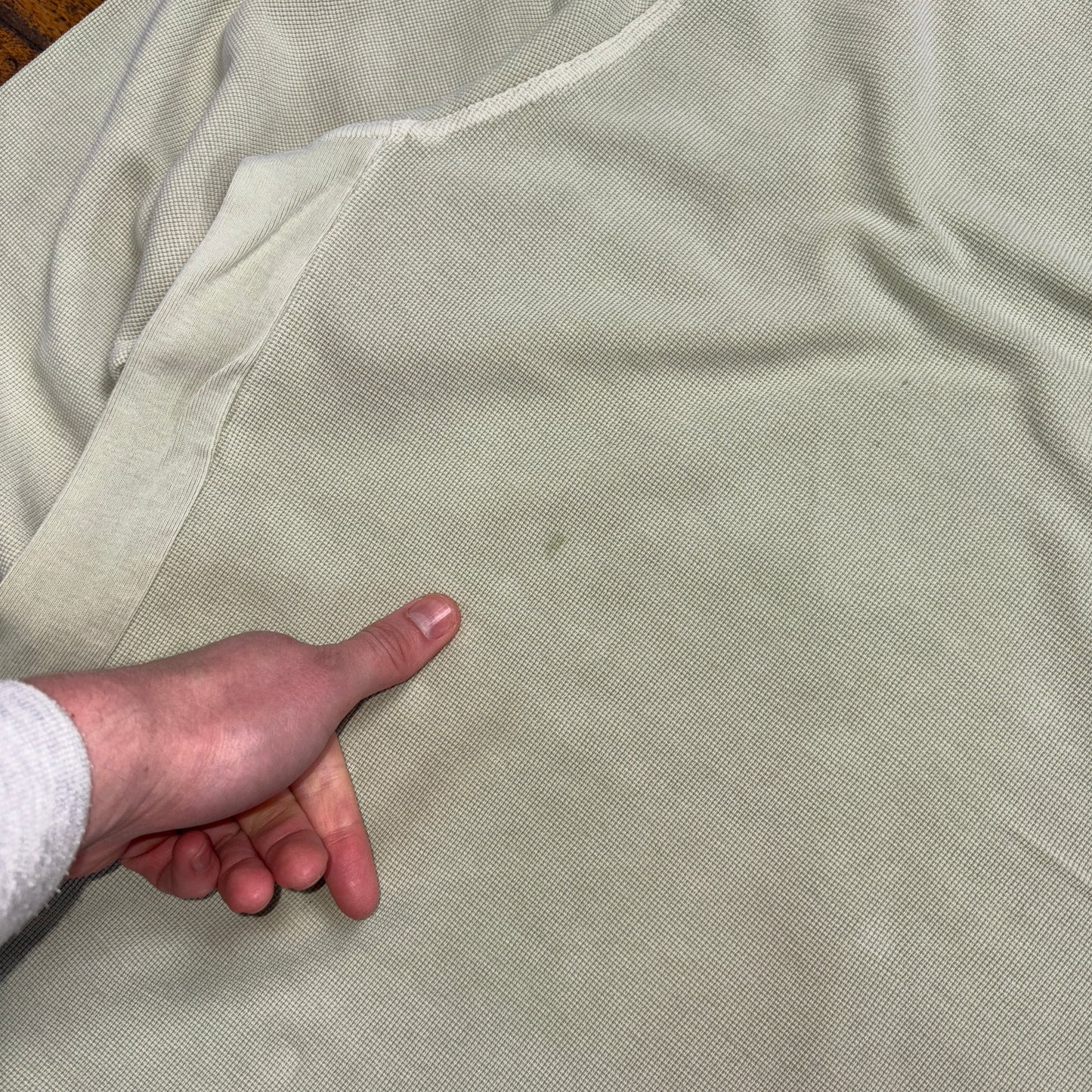 Vintage Timberland Embroidered Green Waffle Long Sleeve T-Shirt - M