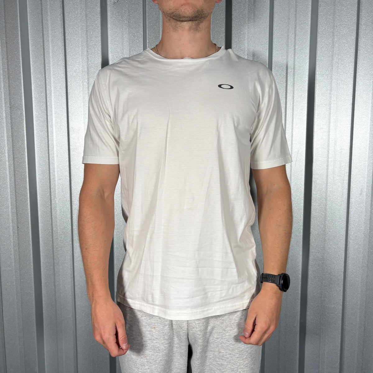 Oakley White Graphic T Shirt - S