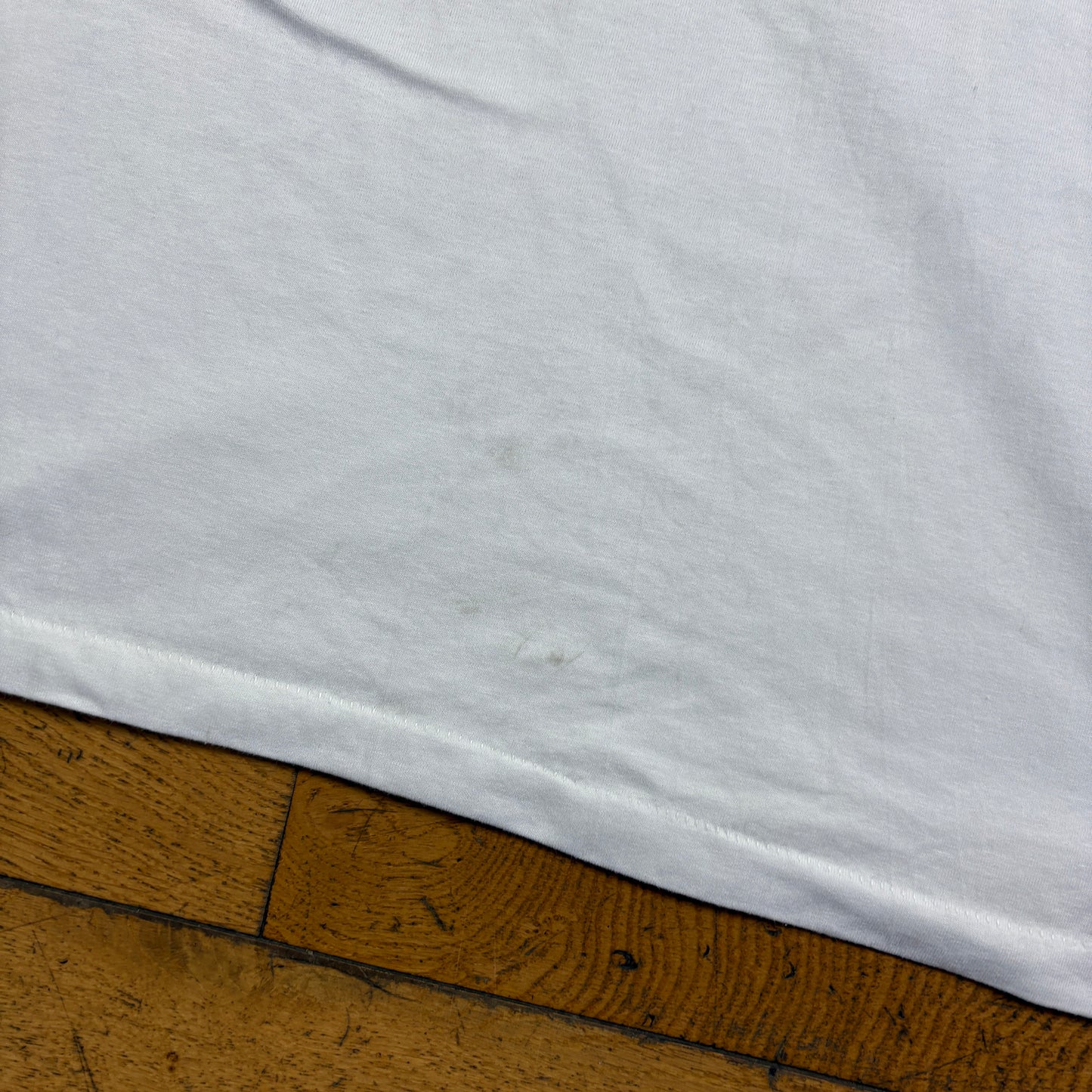 Vintage 90s Funny White Single Stitch Graphic T-Shirt - S