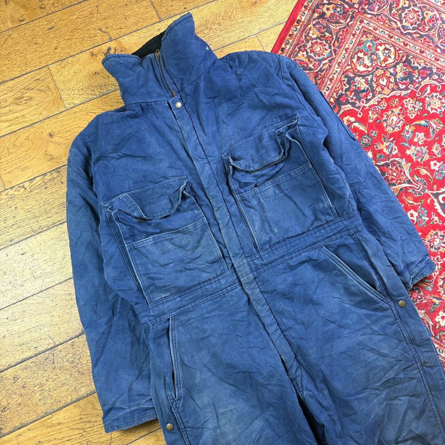 Workwear Blue Boiler Suit Dungarees Heavy Duty - L