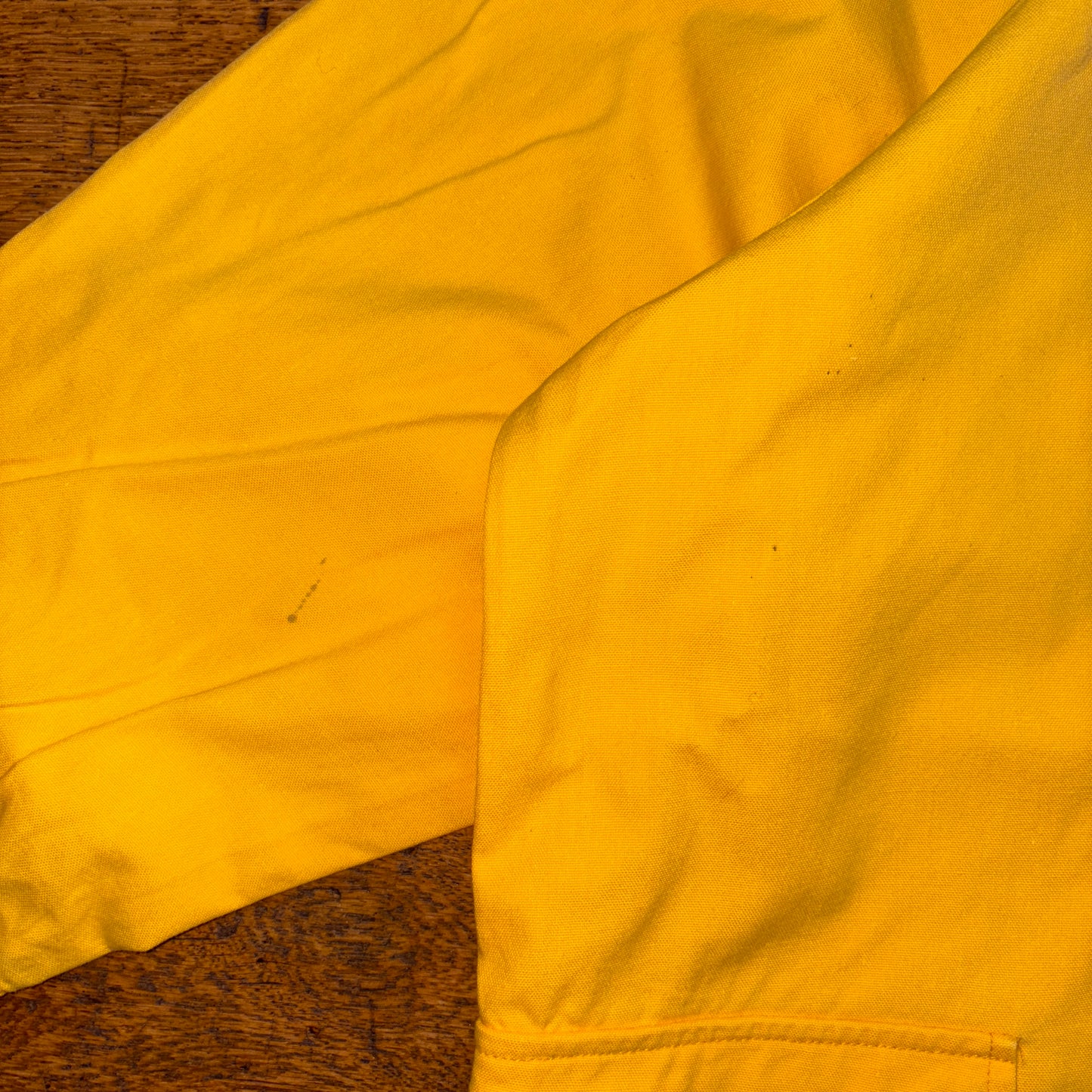 Vintage Harvey Yellow Fireman Clasp Trench Coat Jacket - XL