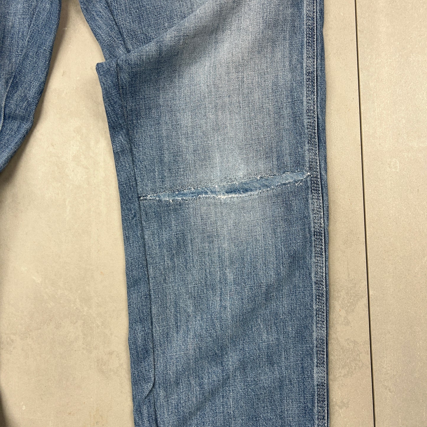 Vintage Superdry Carpenter Y2K Baggy Blue Denim Jeans - 30