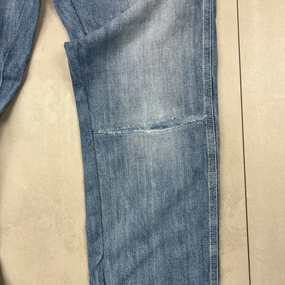 Vintage Superdry Carpenter Y2K Baggy Blue Denim Jeans - 30