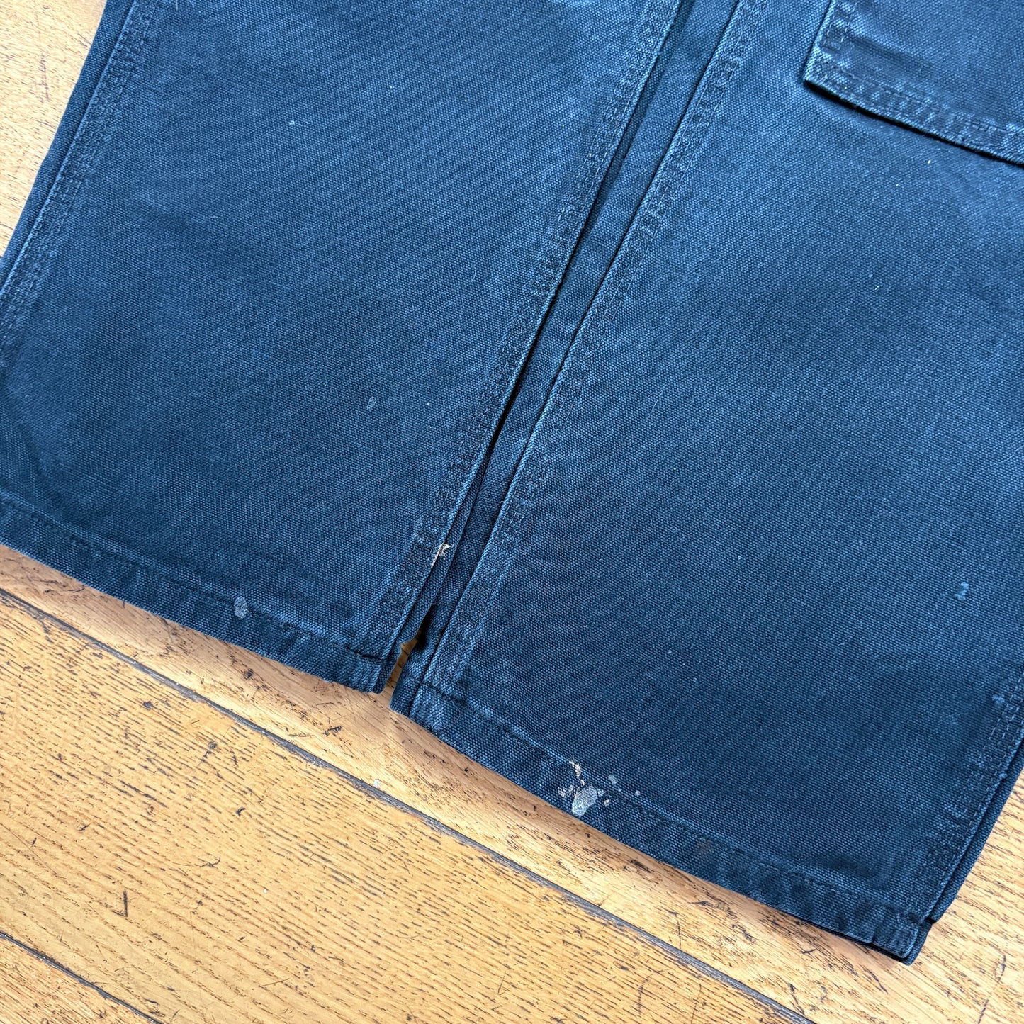 Vintage Carhartt Black Double Knee Workwear Carpenter Baggy Trousers - 34