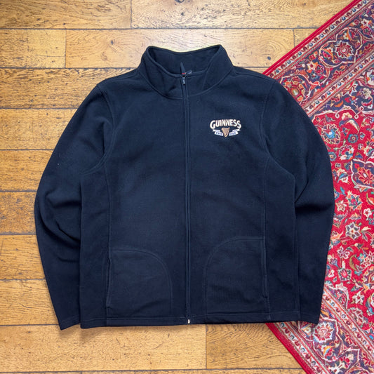 Vintage Guinness Black Fleece Embroidered Sweatshirt - XL