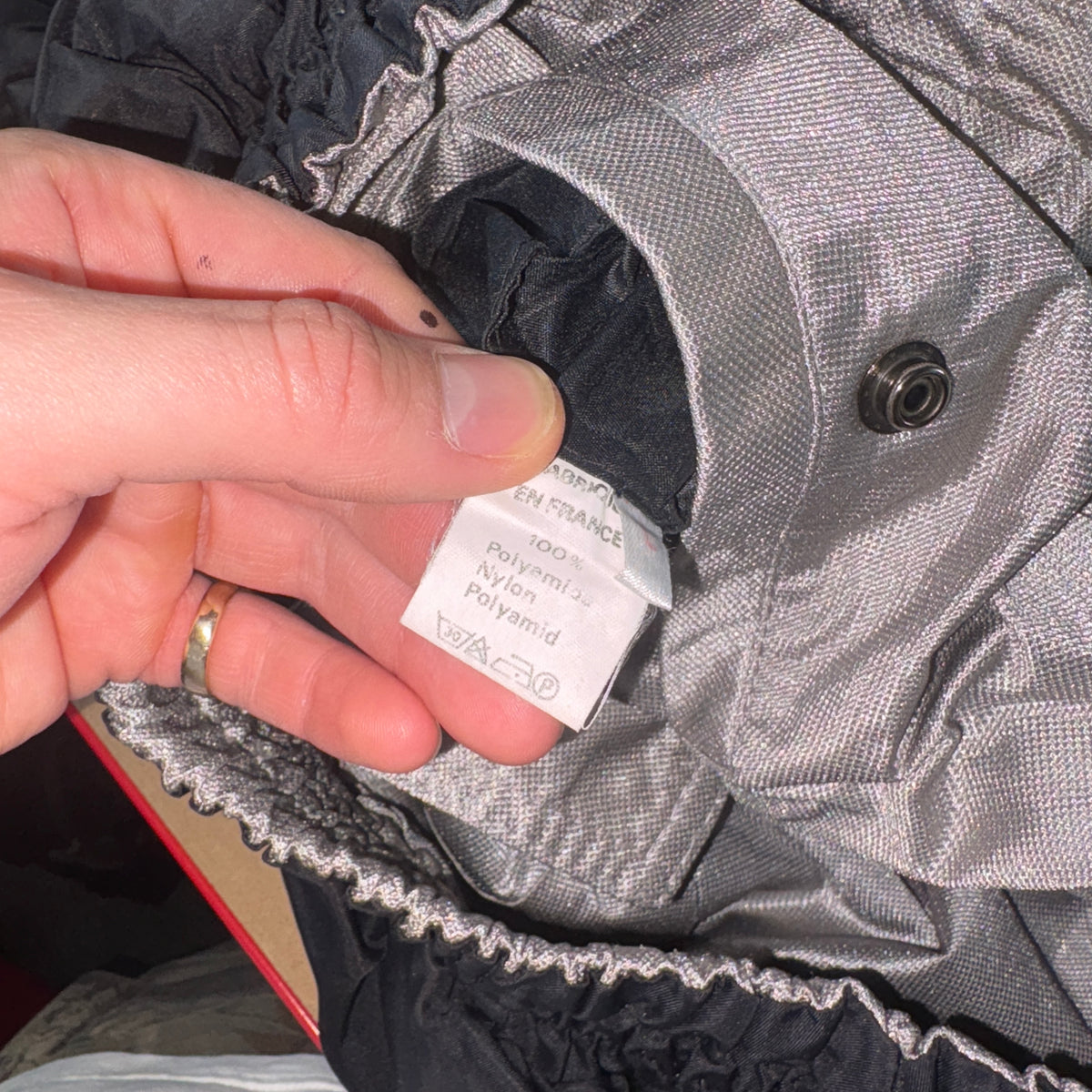 Oakley Software Black Silver Reversible Bomber Jacket - L