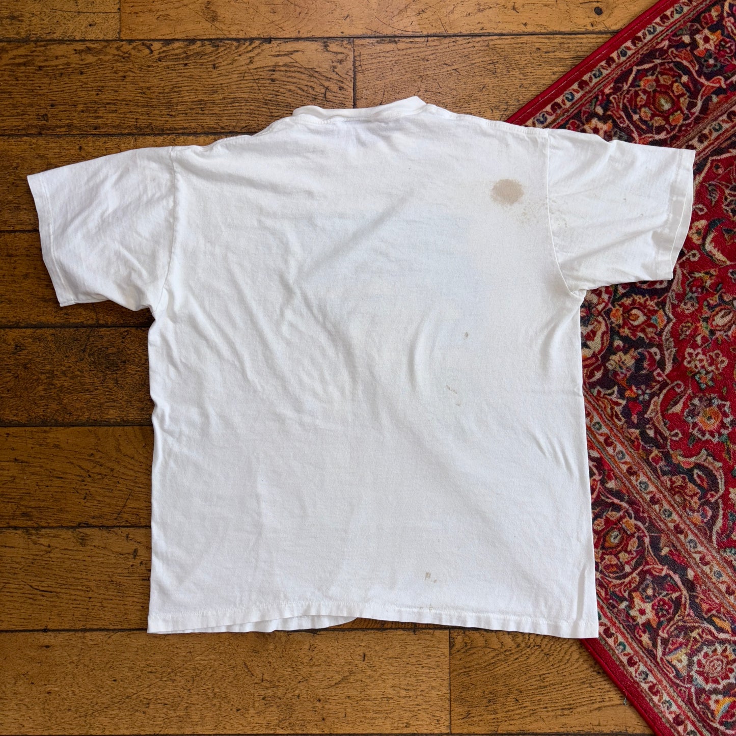Vintage 90s Fishing White Single Stitch Graphic T-Shirt - M