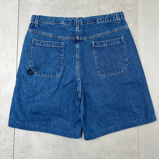 Vintage Levis L2 Hip Hop Baggy Blue Shorts Jorts - 36