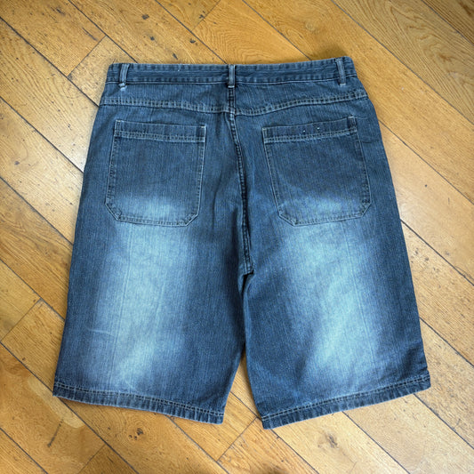 Vintage Hip Hop Grey Baggy Shorts Jorts - 42