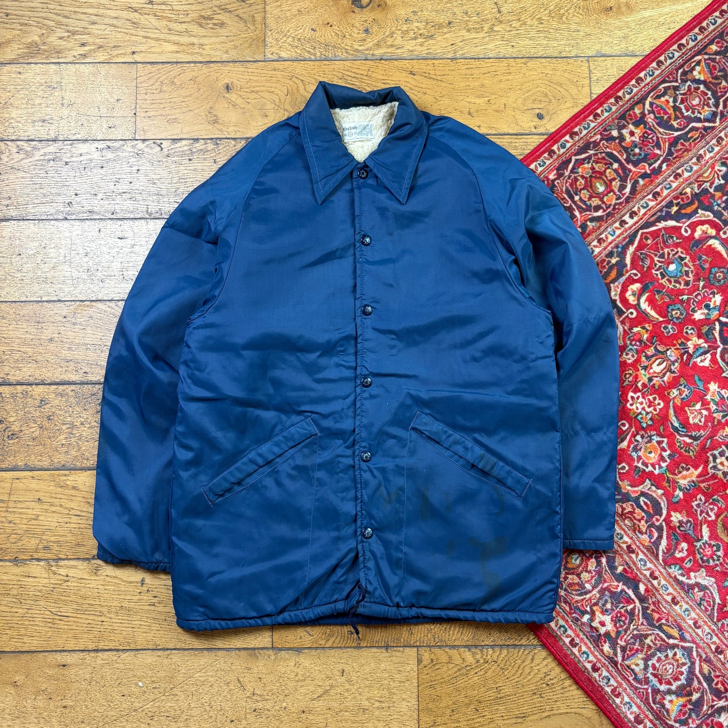 Vintage Navy Nylon Coach Harrington Jacket - S