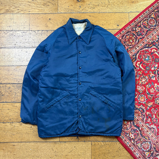 Vintage Navy Nylon Coach Harrington Jacket - S