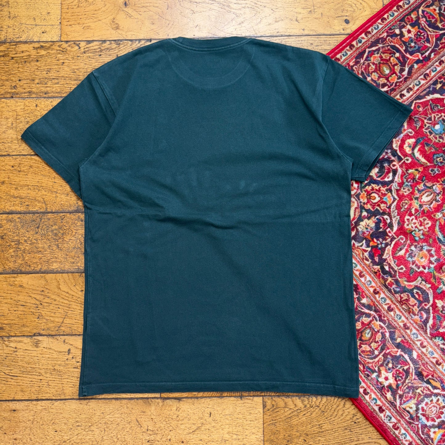 Vintage Carhartt WIP Green Chase Embroidered T-Shirt - M