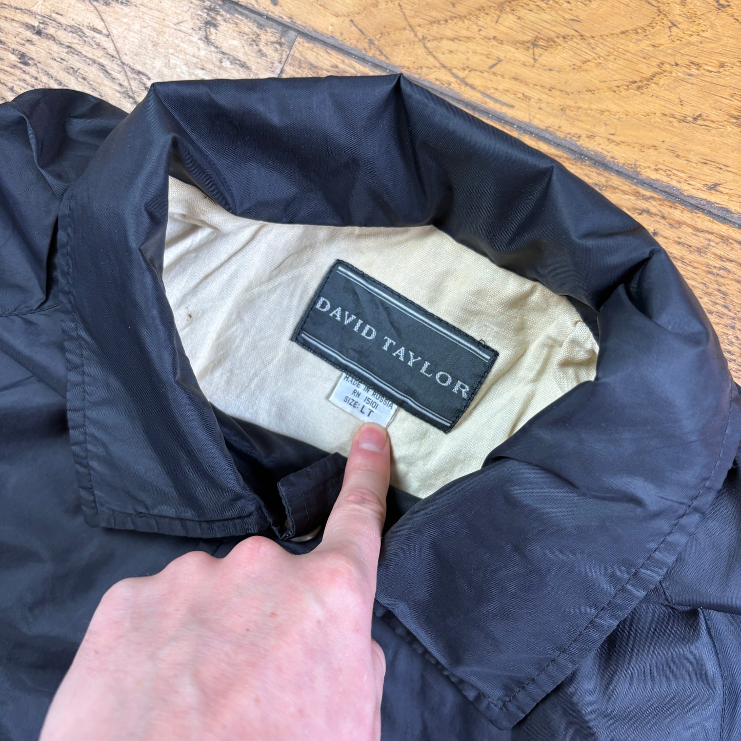 Vintage Black Nylon Coach Harrington Jacket - L