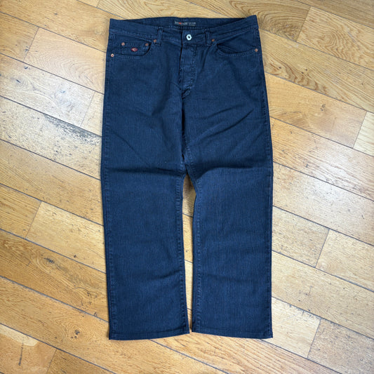 Vintage Energie Skate Baggy Straight Black Jeans - 36
