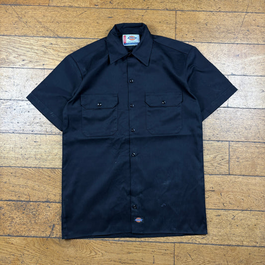Vintage Dickies Black Workwear Short Sleeve Shirt - S