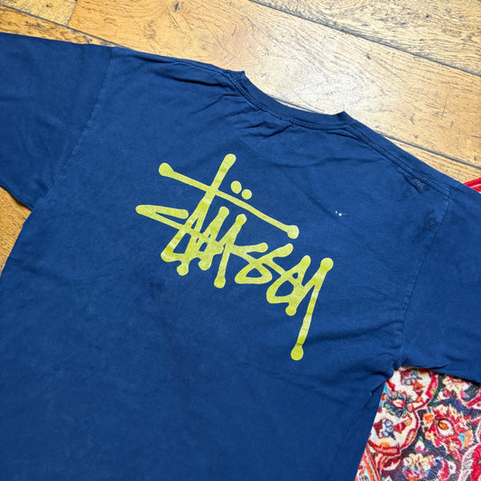 Vintage Stussy Navy Graphic T-Shirt - M