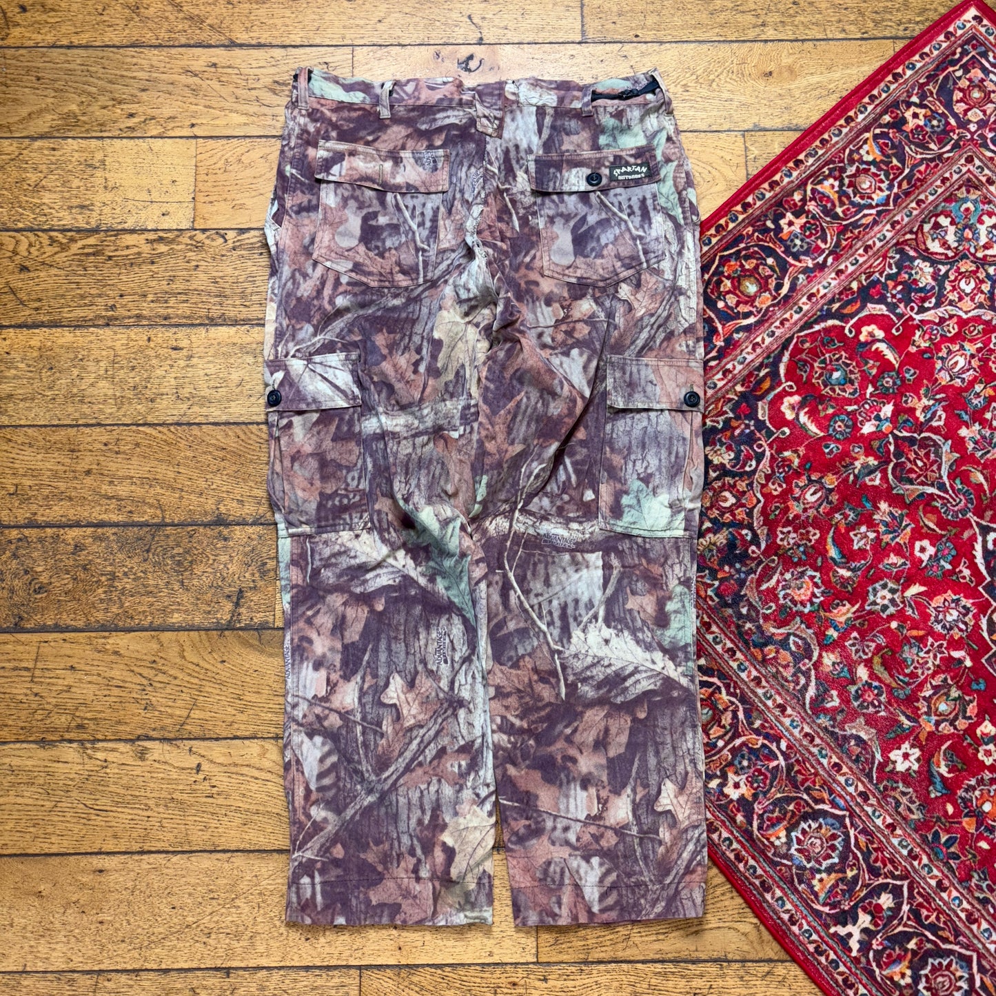 Vintage Real Tree Camo Green Hunting Workwear Trousers - 36S