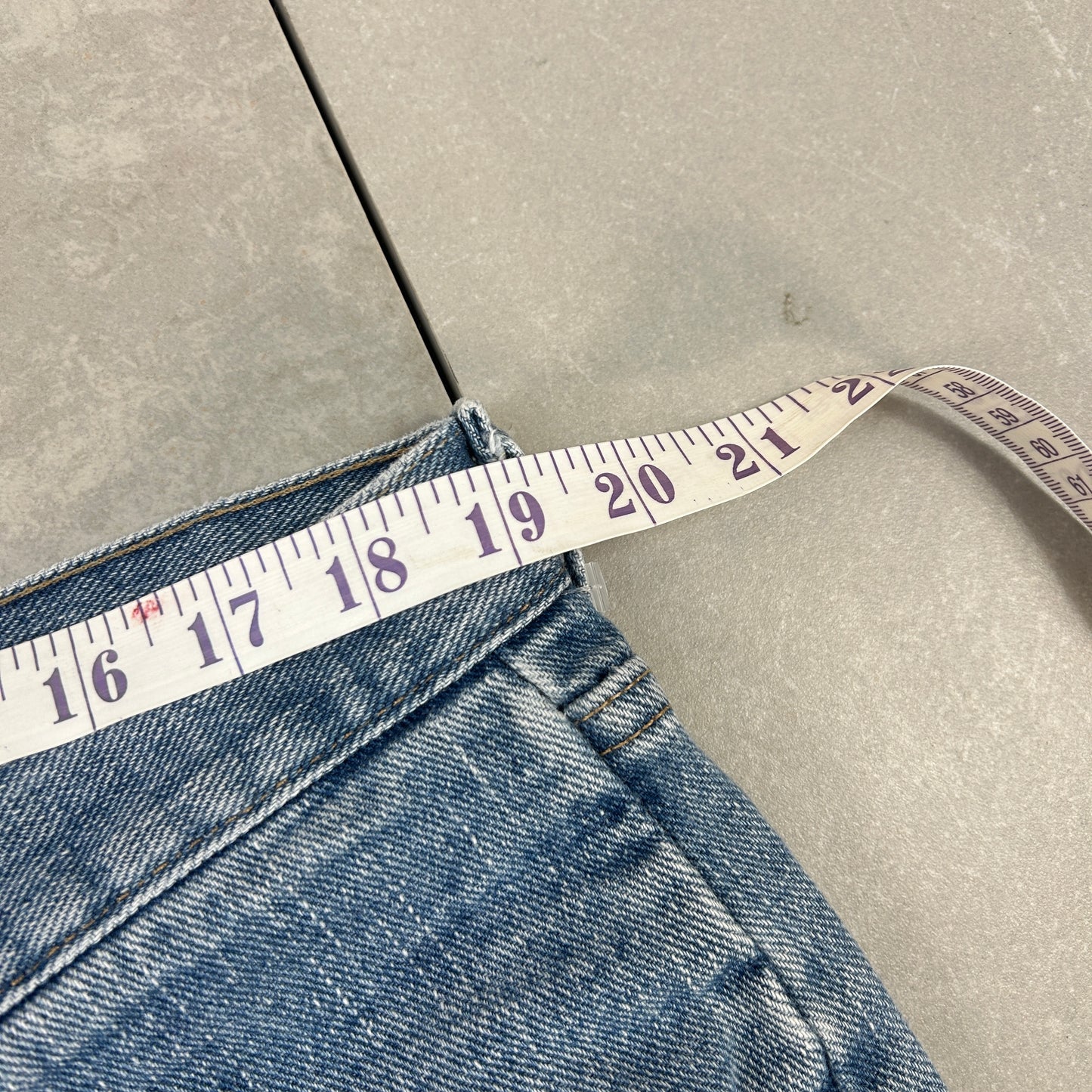 Vintage Wrangler Light Blue Denim Carpenter Baggy Shorts - 38