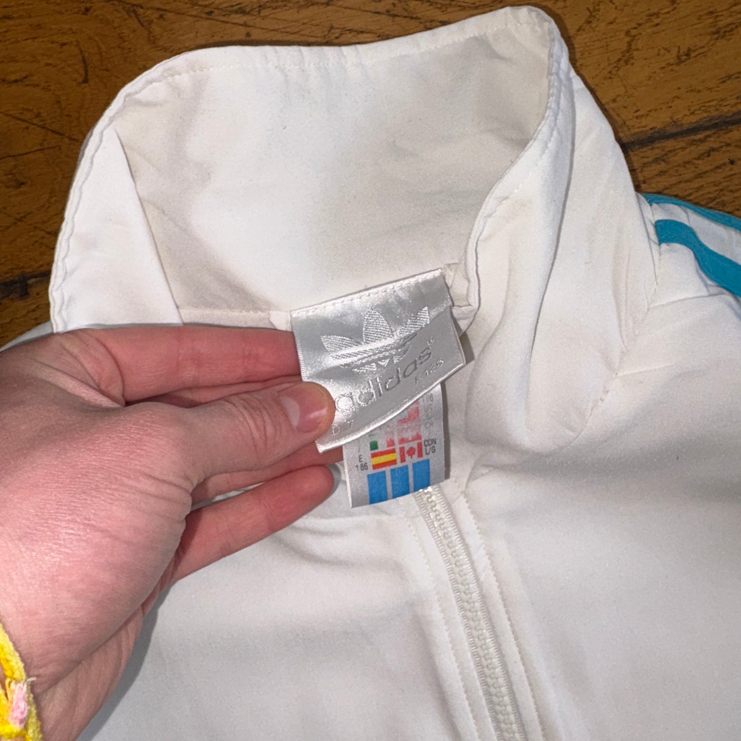 Vintage Adidas White Tracksuit Track Shell Windbreaker Jacket - 2XL