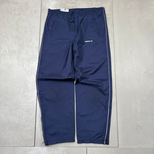 Vintage Adidas Navy Baggy Tracksuit Sweatpants Track Pants Bottoms - XL