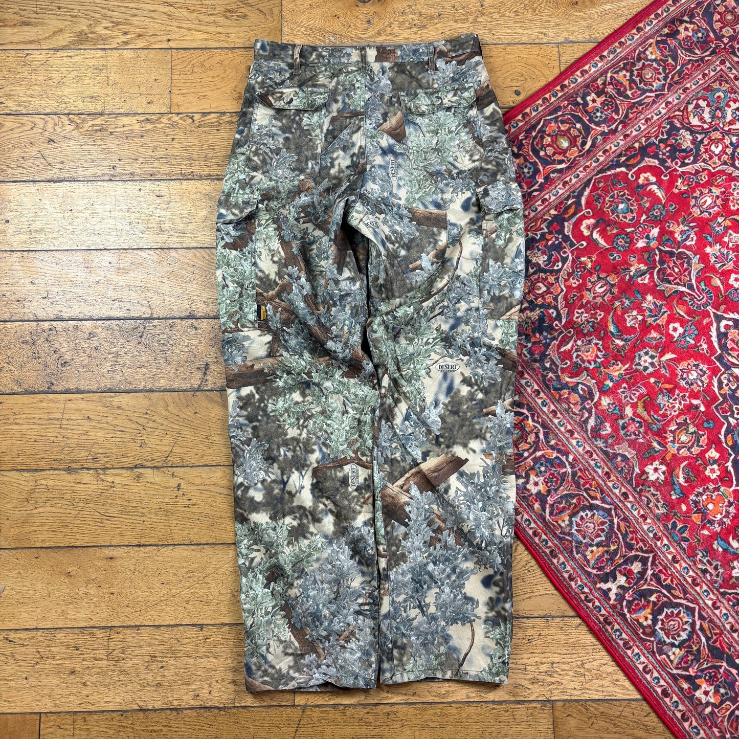 Vintage Real Tree Camo Green Hunting Workwear Trousers - 32