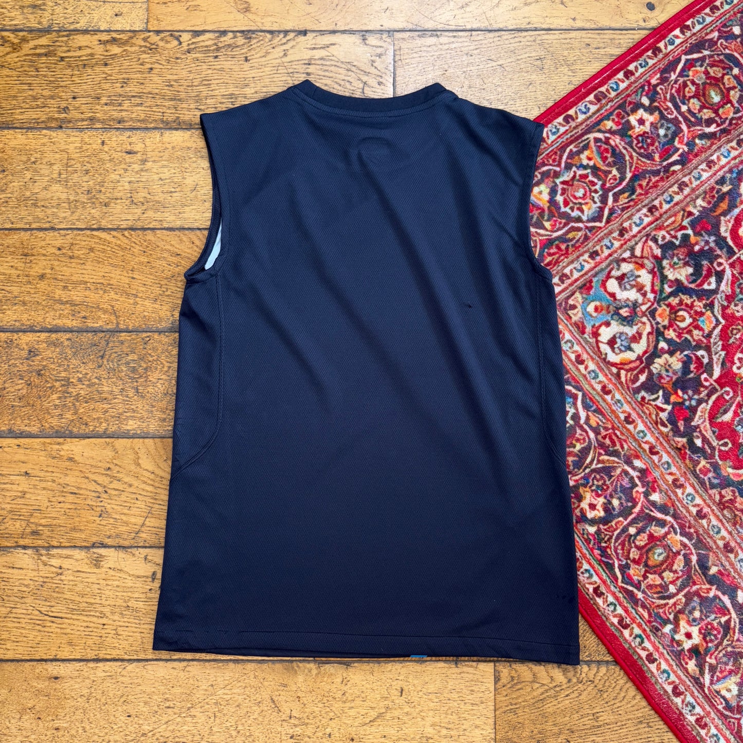 Vintage Nike T90 Womens Black Graphic Vest - S