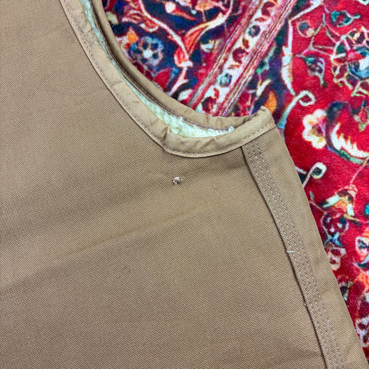 Vintage 80s/70s Carhartt Brown Gilet Vest Workwear Jacket - XL