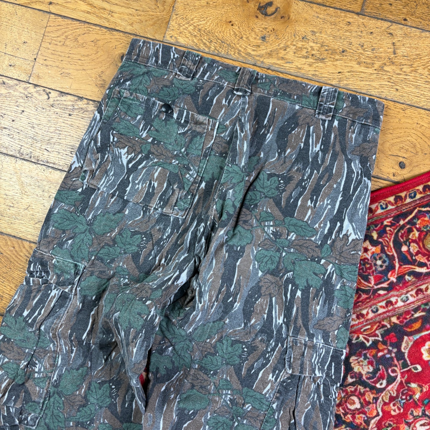 Vintage Real Tree Camo Green Hunting Workwear Trousers - 34