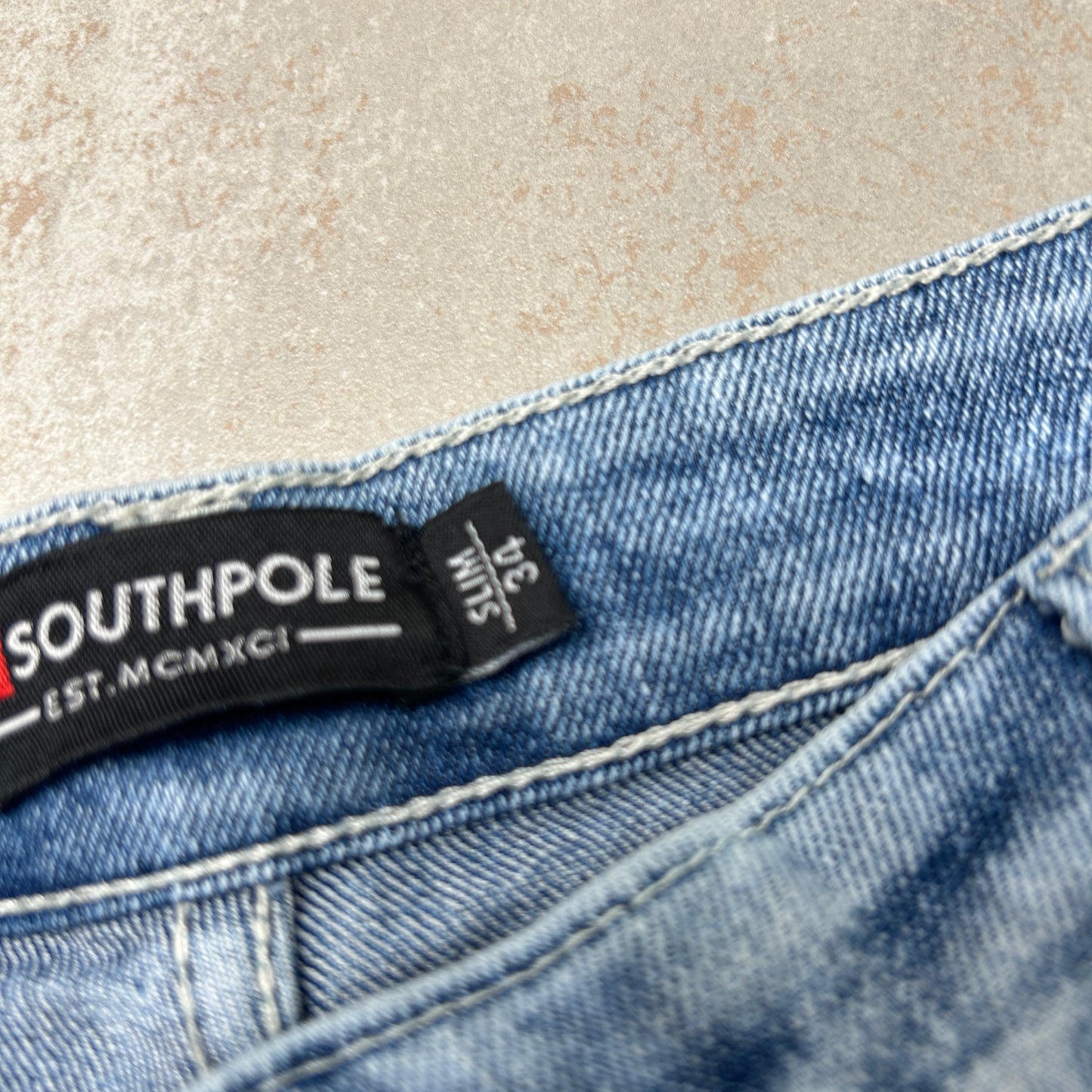 Vintage Hip Hop Baggy Blue Shorts Jorts - 36