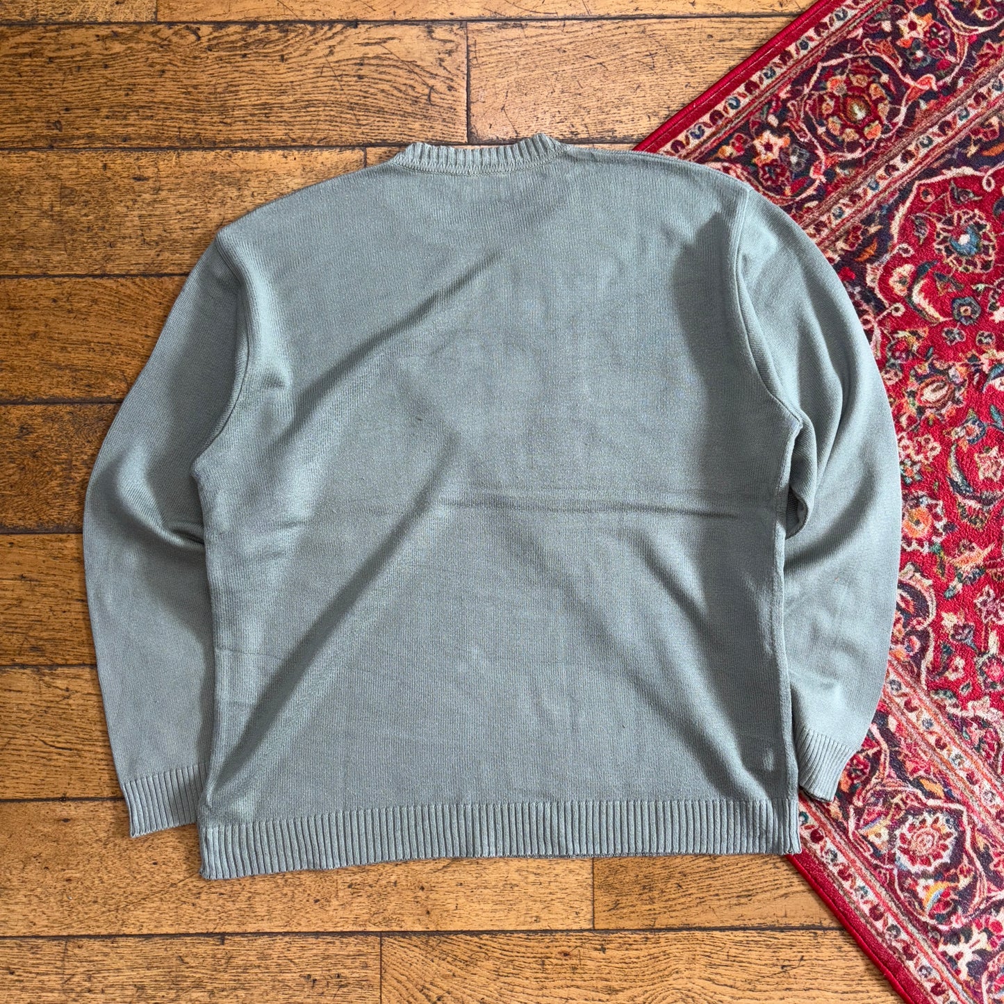 Vintage Lacoste Green Fisherman Knit Jumper - L