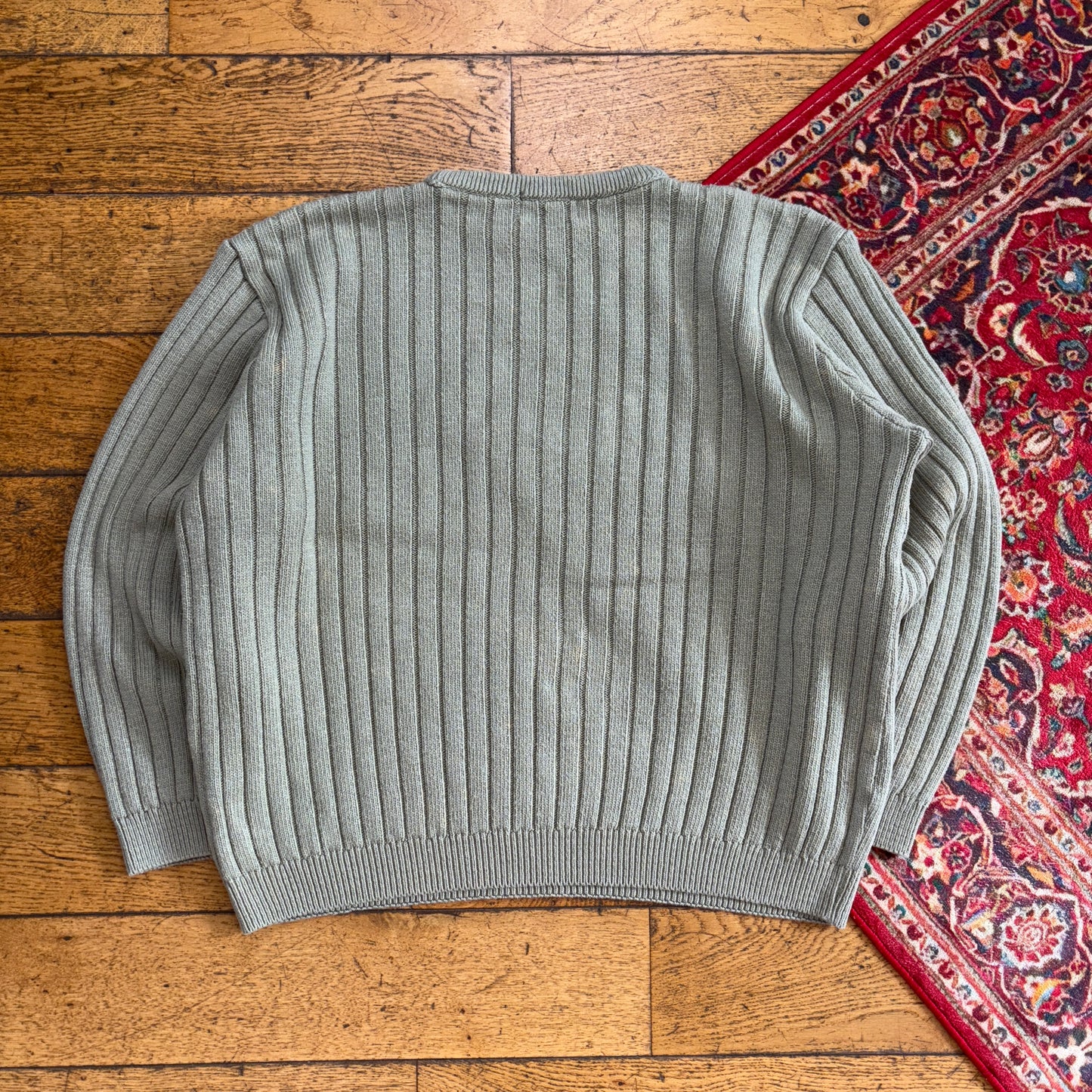 Vintage Timberland Green Fishermans Boxy Chunky Knit Jumper - L