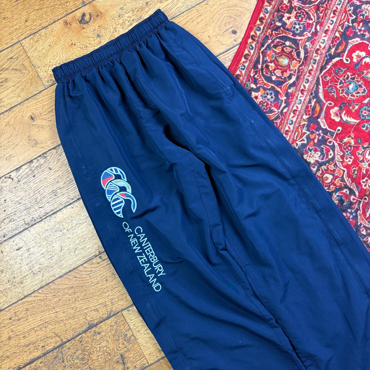 Vintage Canterbury Navy Womens Track Pants Bottoms - XS