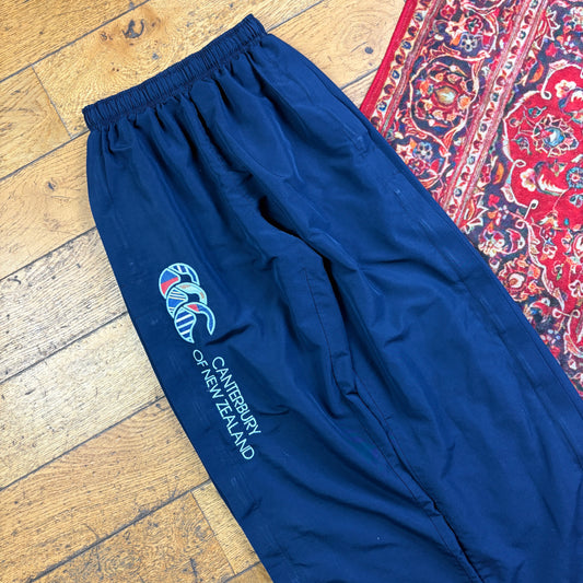 Vintage Canterbury Navy Womens Track Pants Bottoms - XS